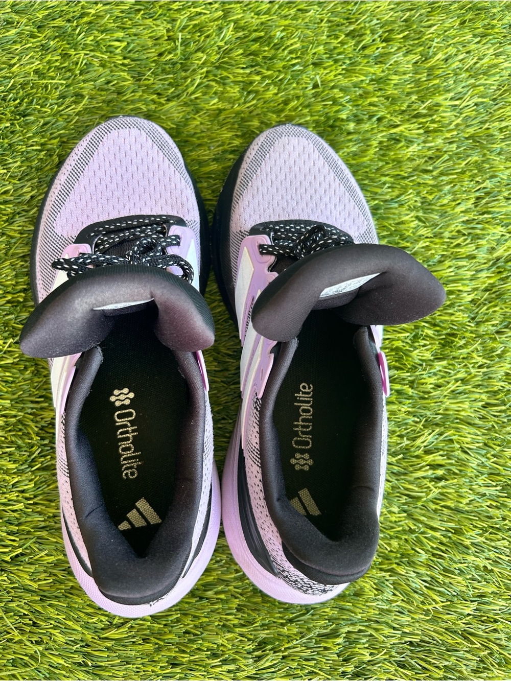 Ortholite adidas Women's Lavender and Black Athletic Running Shoes - Picture 7 of 8